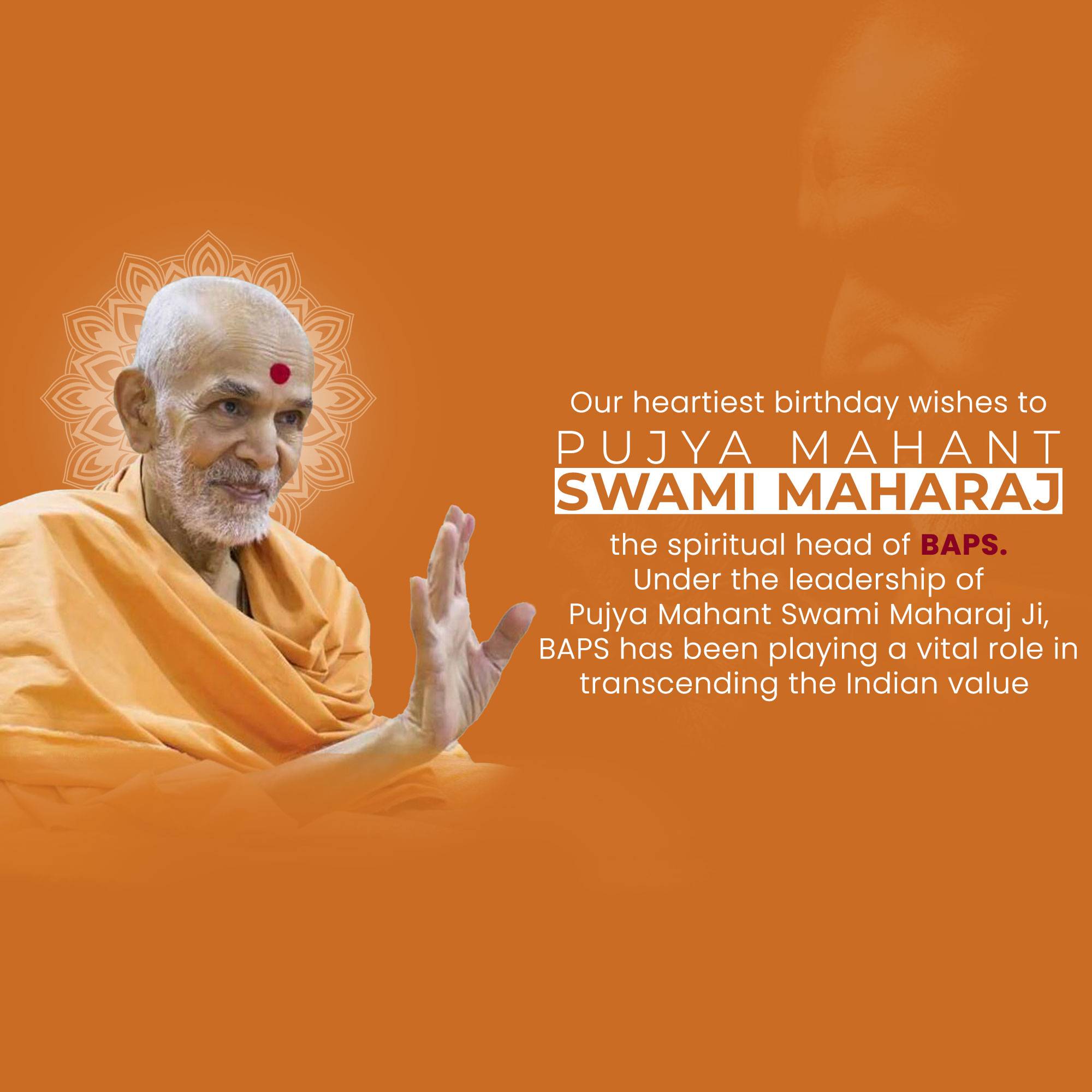 Mahant Swami Maharaj Birthday