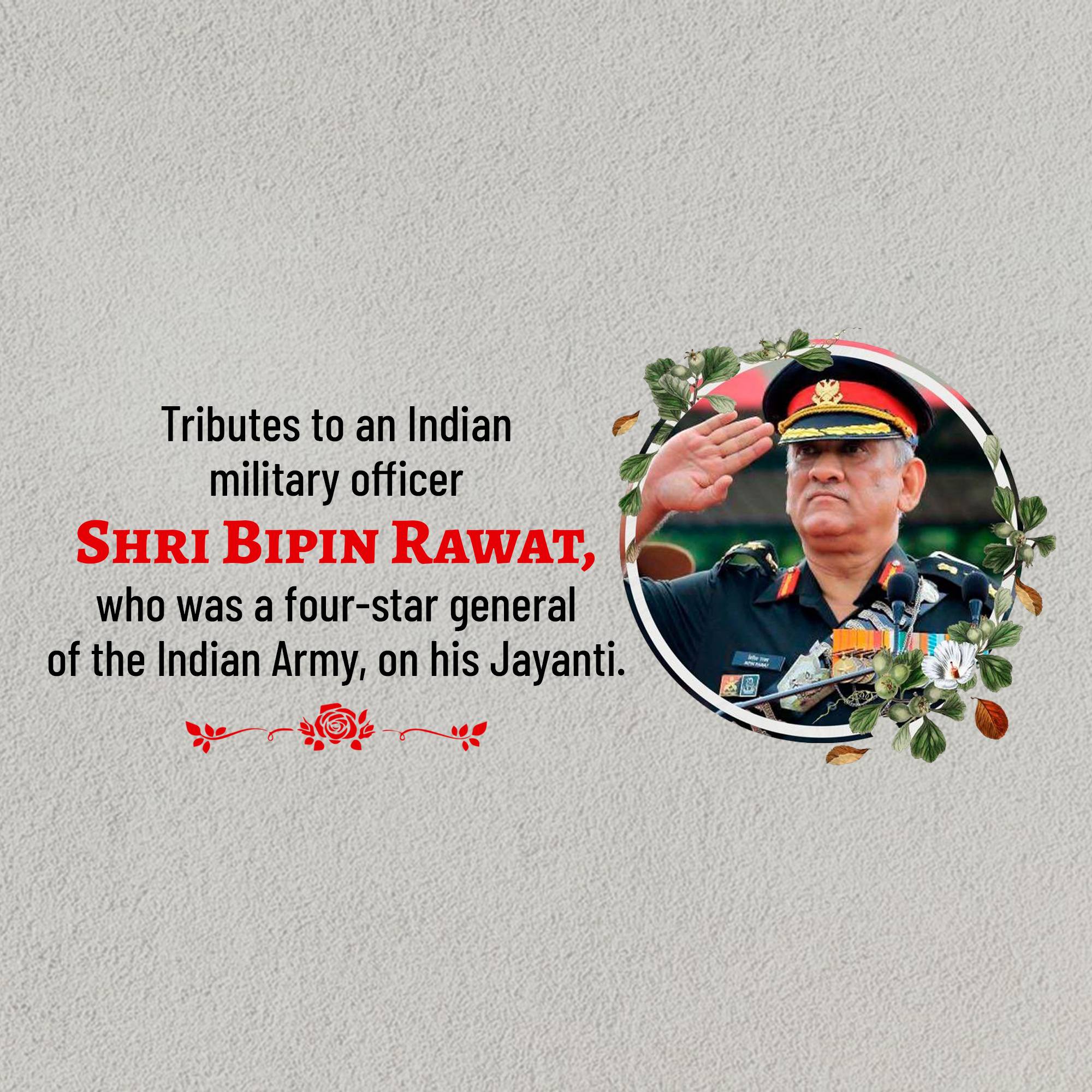 Bipin Rawat Jayanti