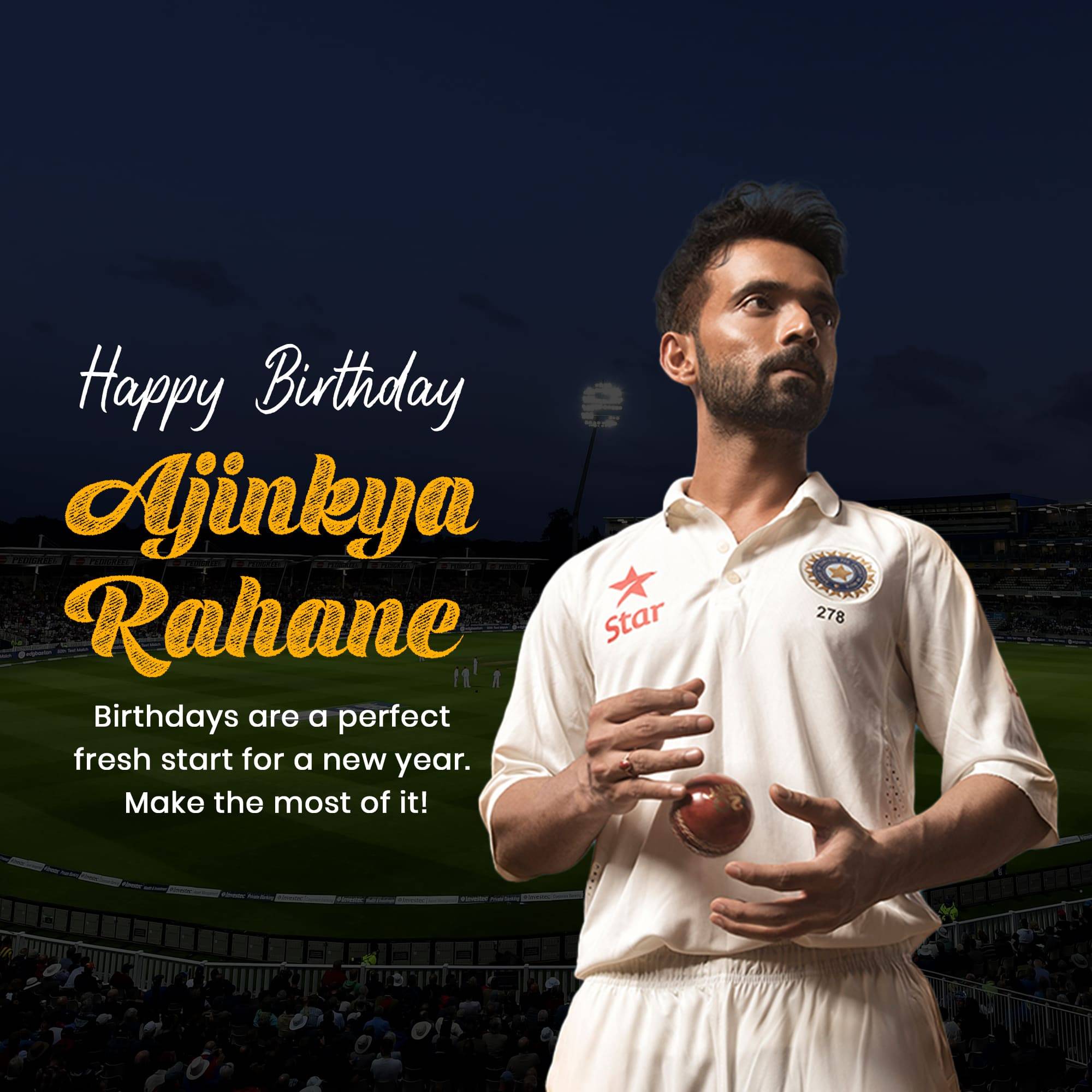 Ajinkya Rahane Birthday