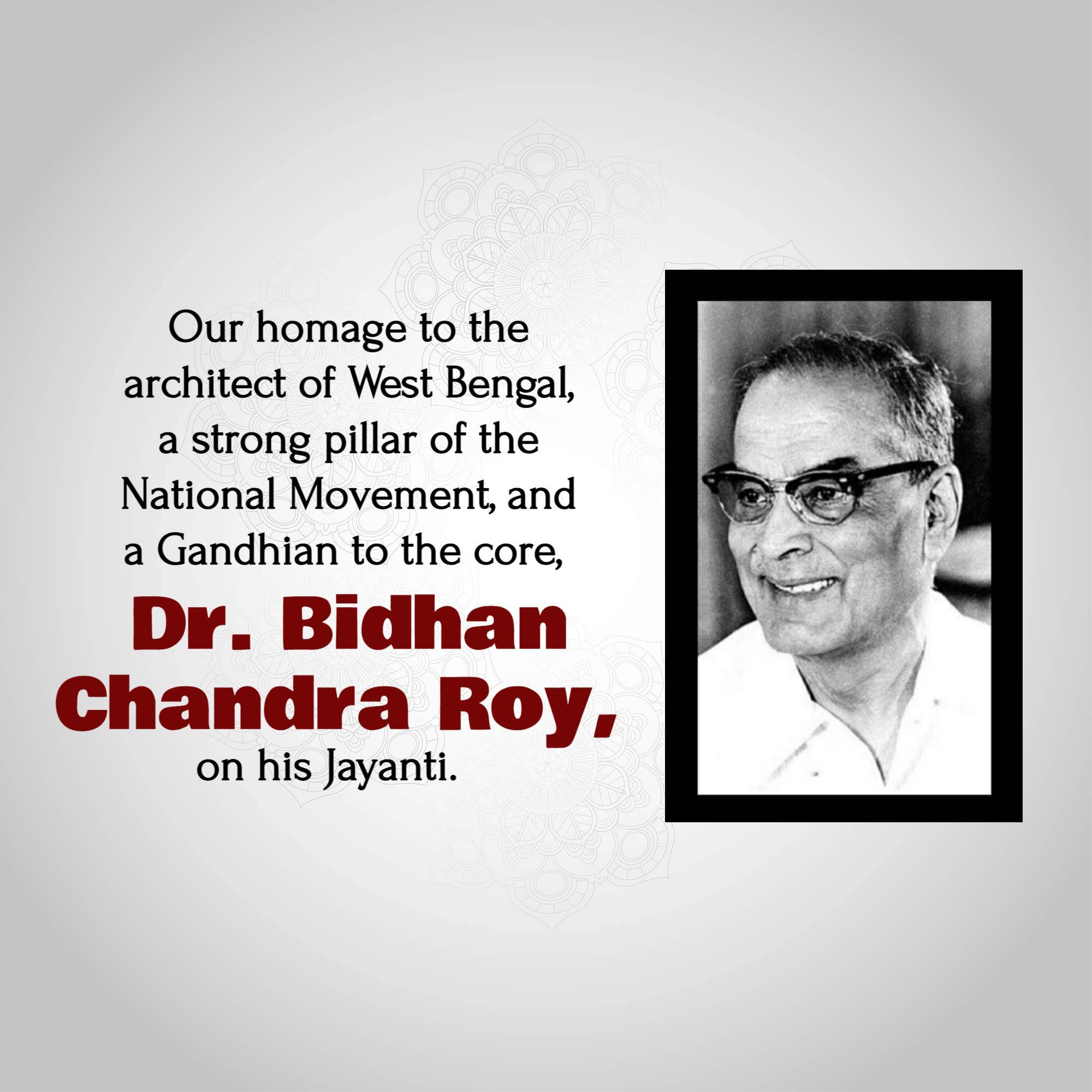 Bidhan Chandra Roy Jayanti