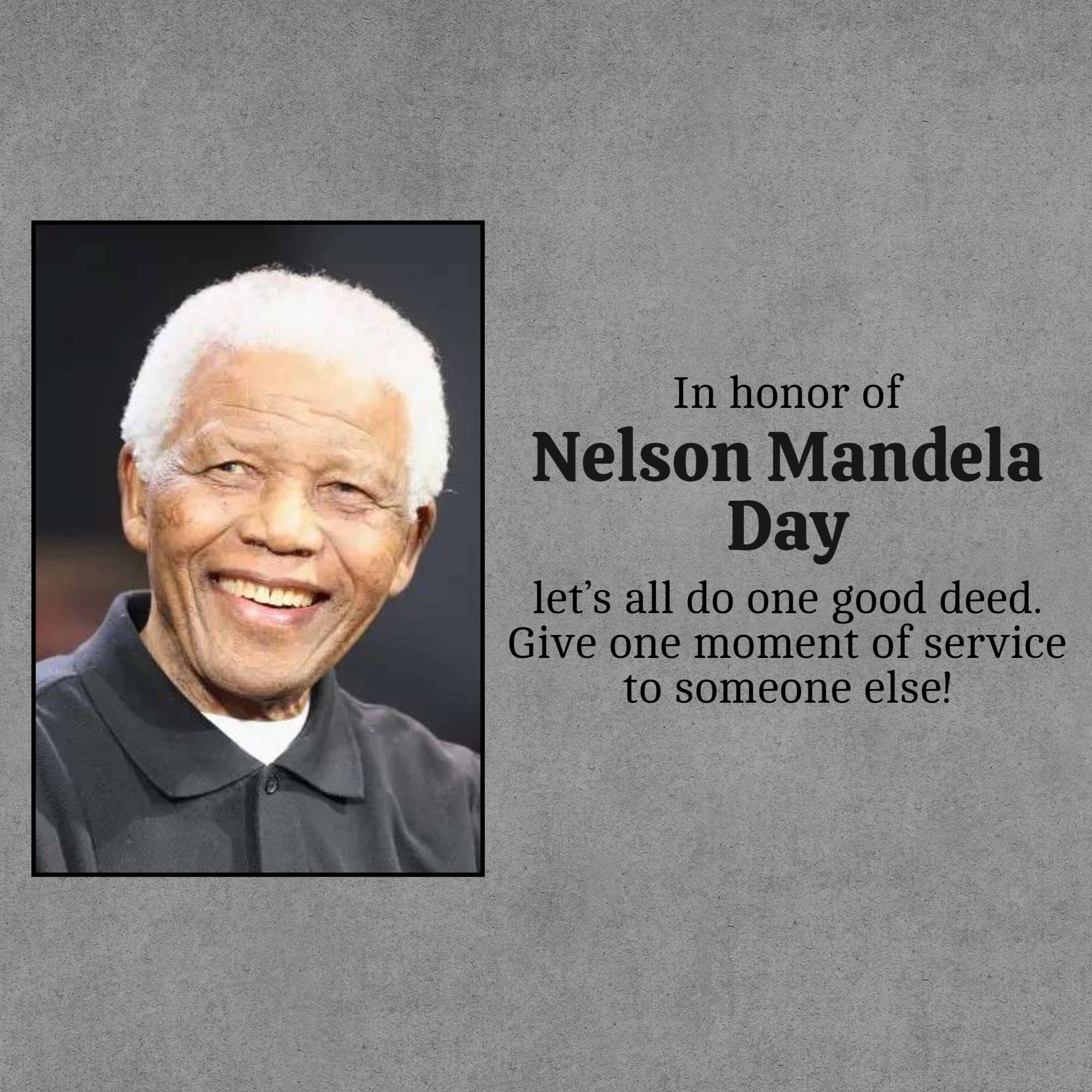 Nelson Mandela International Day