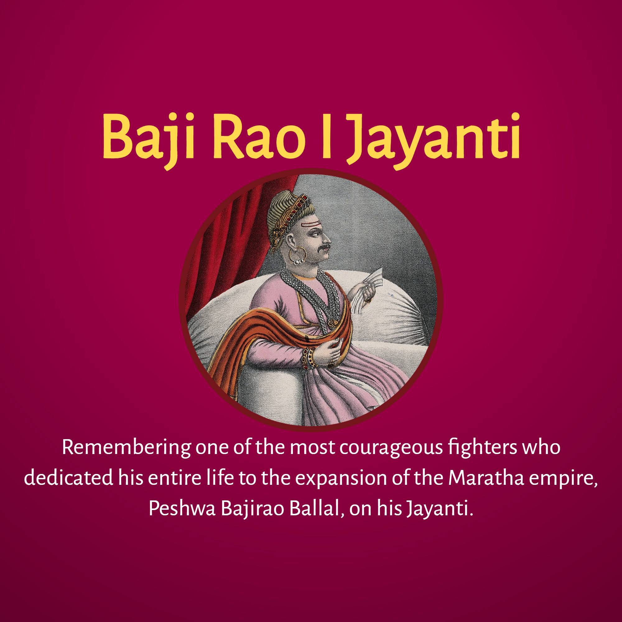 Baji Rao I Jayanti