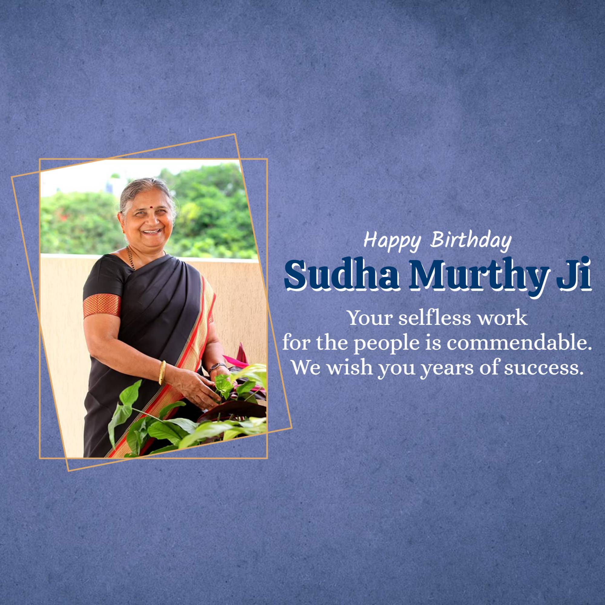 Sudha Murthy Birthday