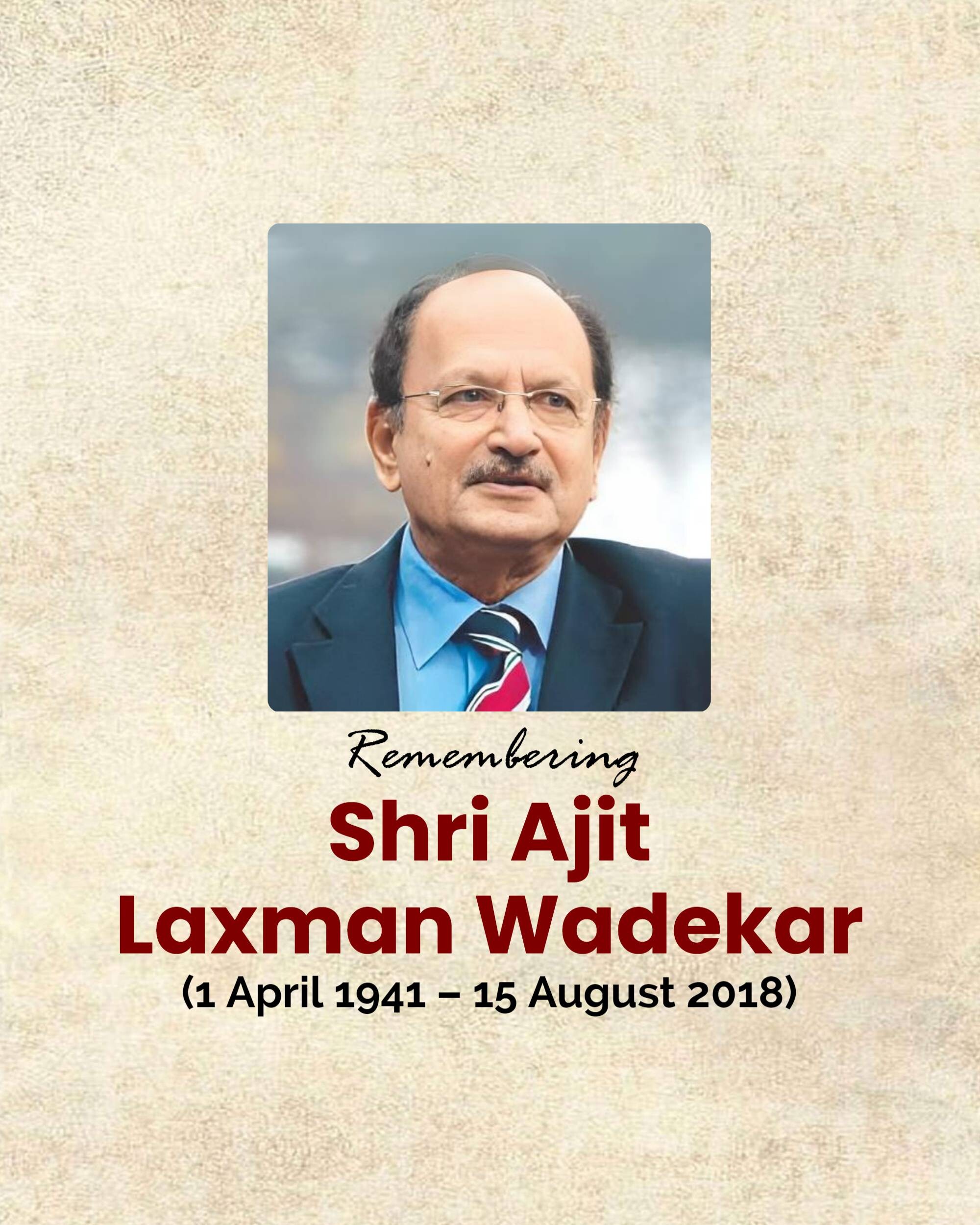 Ajit Laxman Wadekar Ji Punyatithi