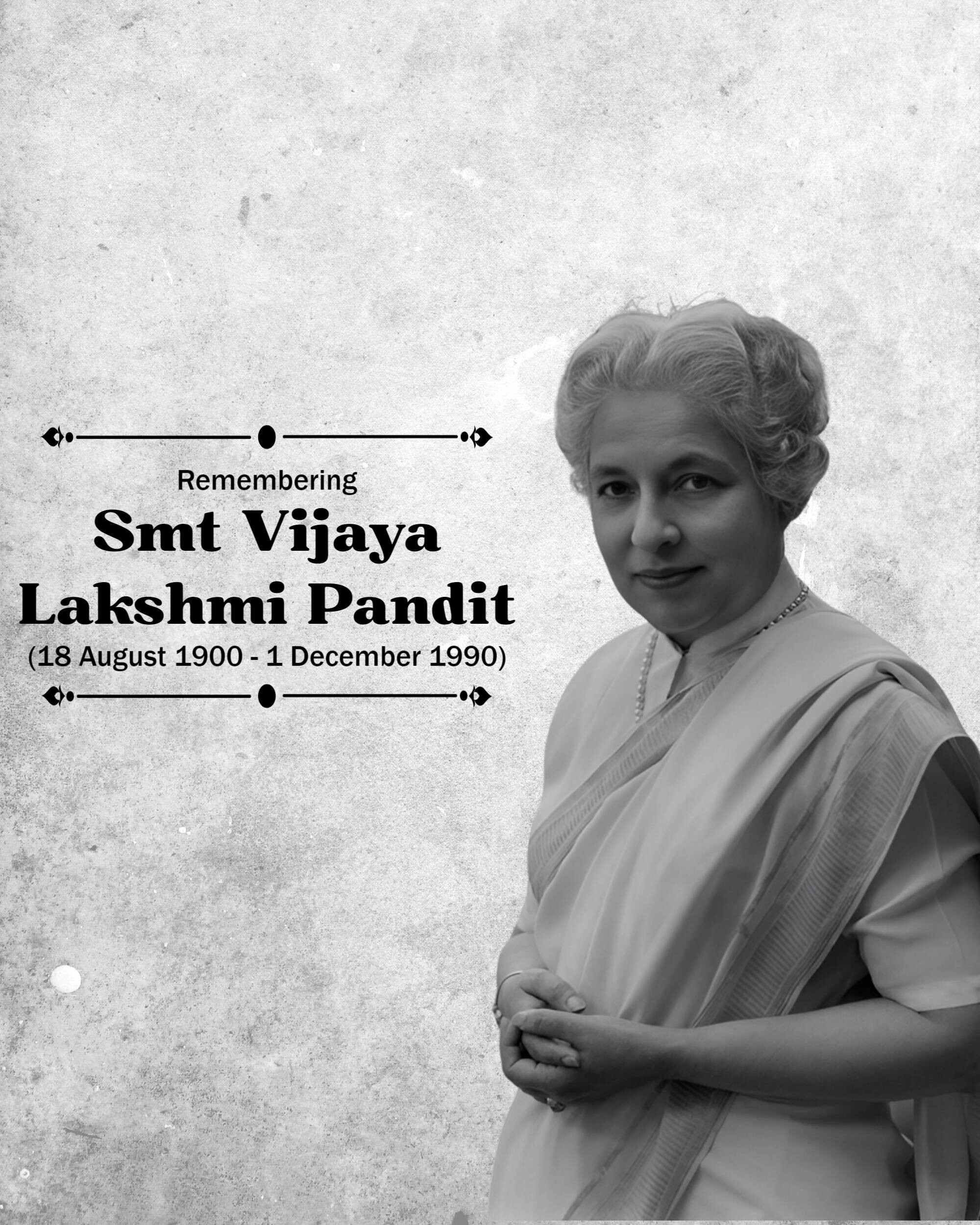 Vijaya Lakshmi Pandit Jayanti