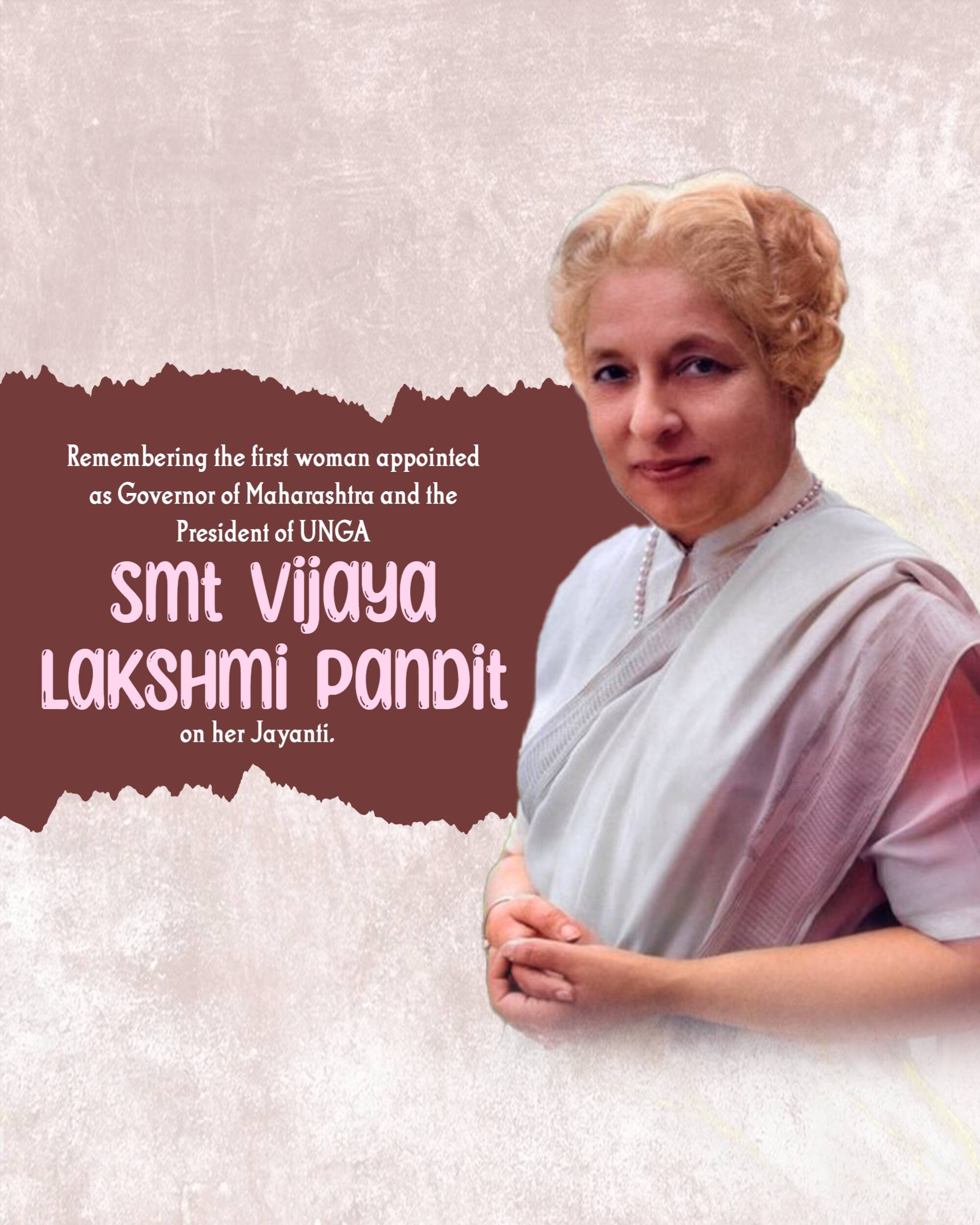 Vijaya Lakshmi Pandit Jayanti