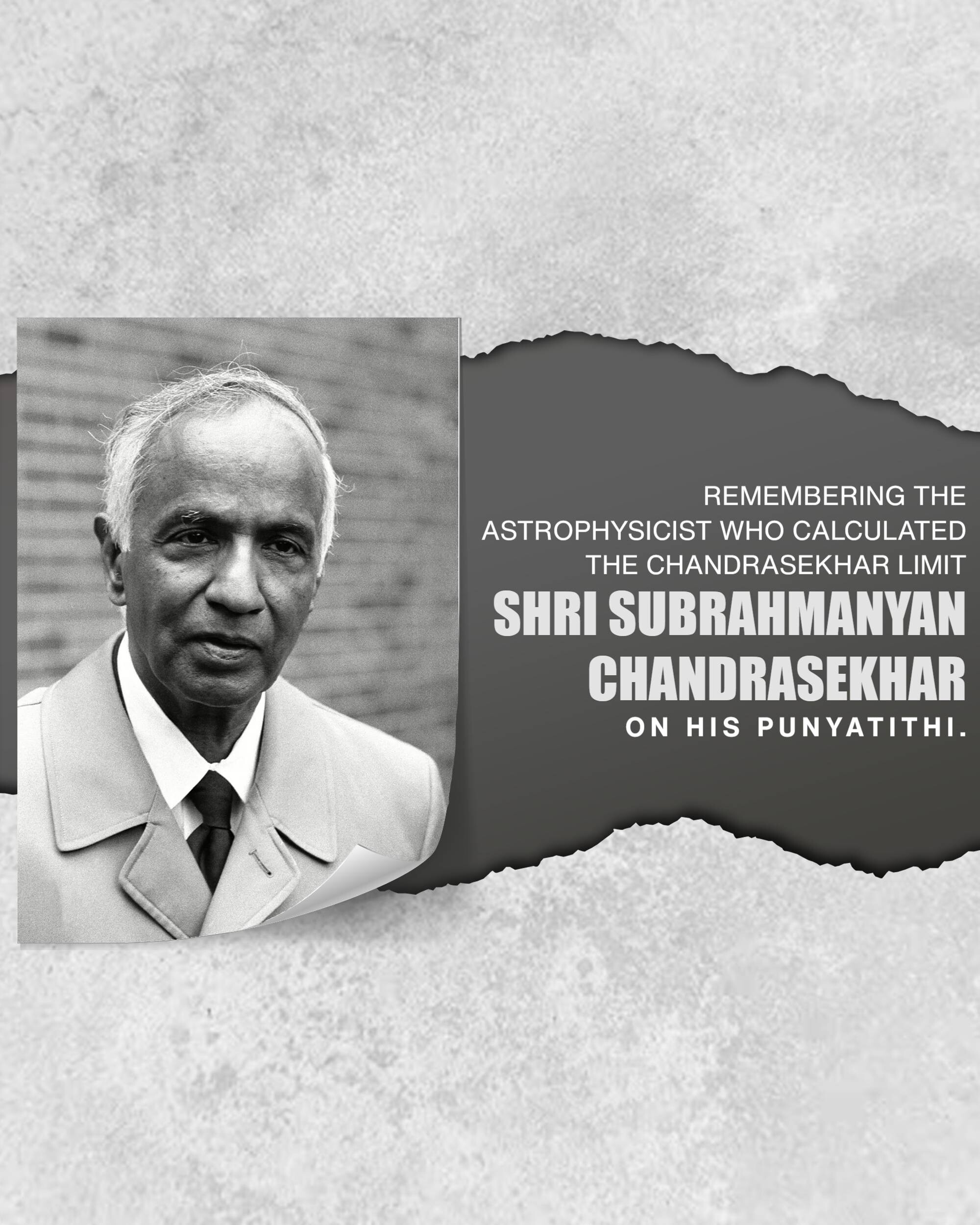 Subrahmanyan Chandrasekhar Punyatithi