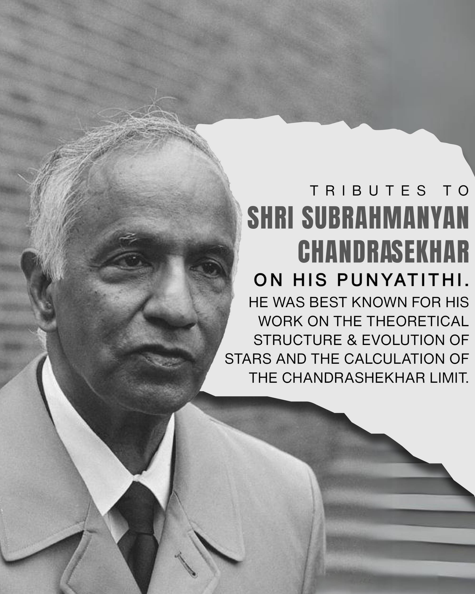 Subrahmanyan Chandrasekhar Punyatithi