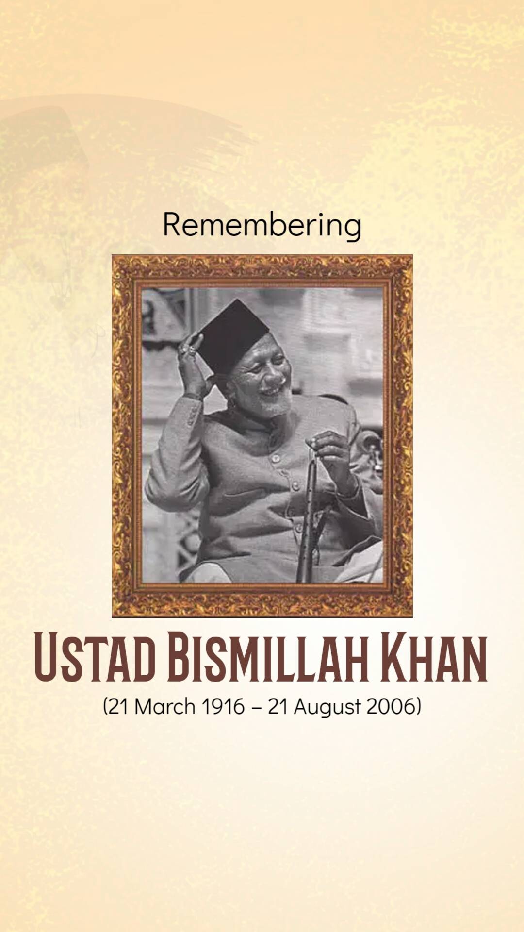 Ustad Bismillah Khan Punyatithi