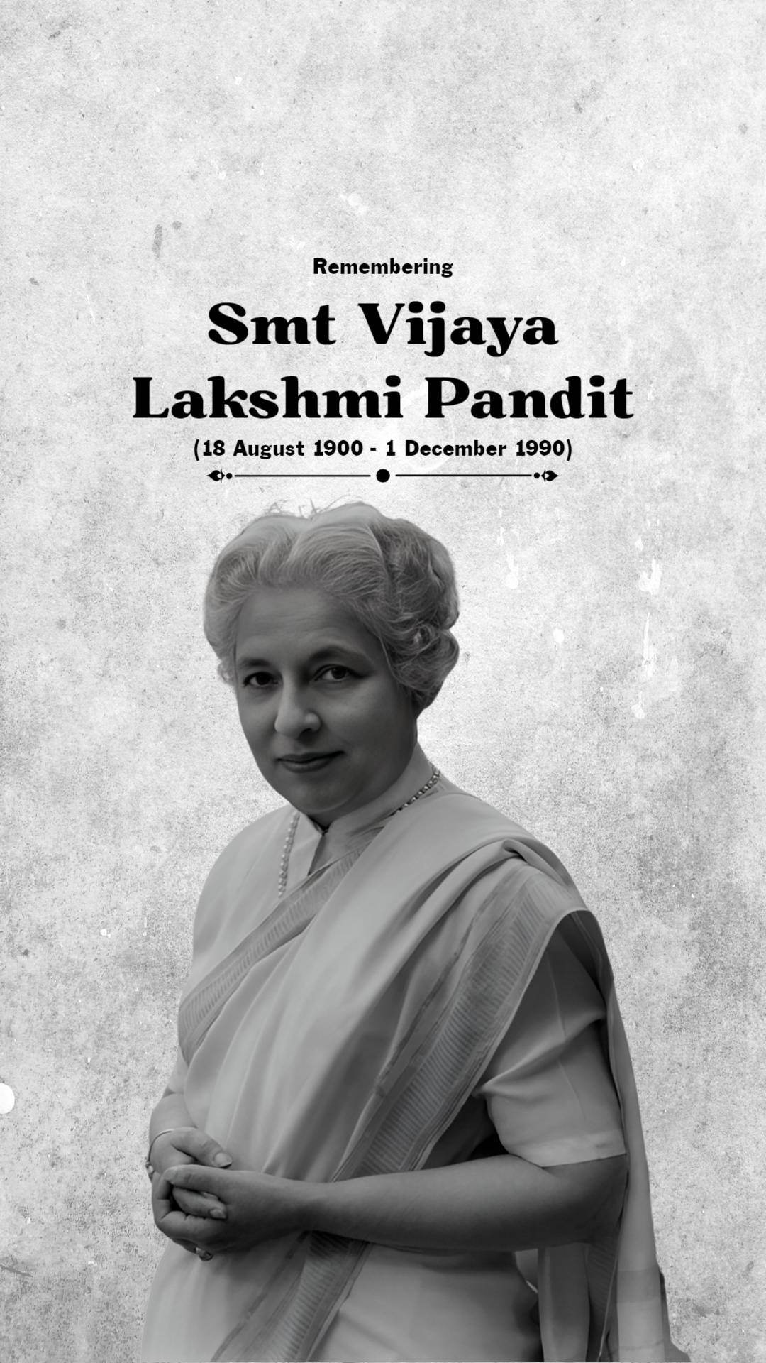 Vijaya Lakshmi Pandit Jayanti