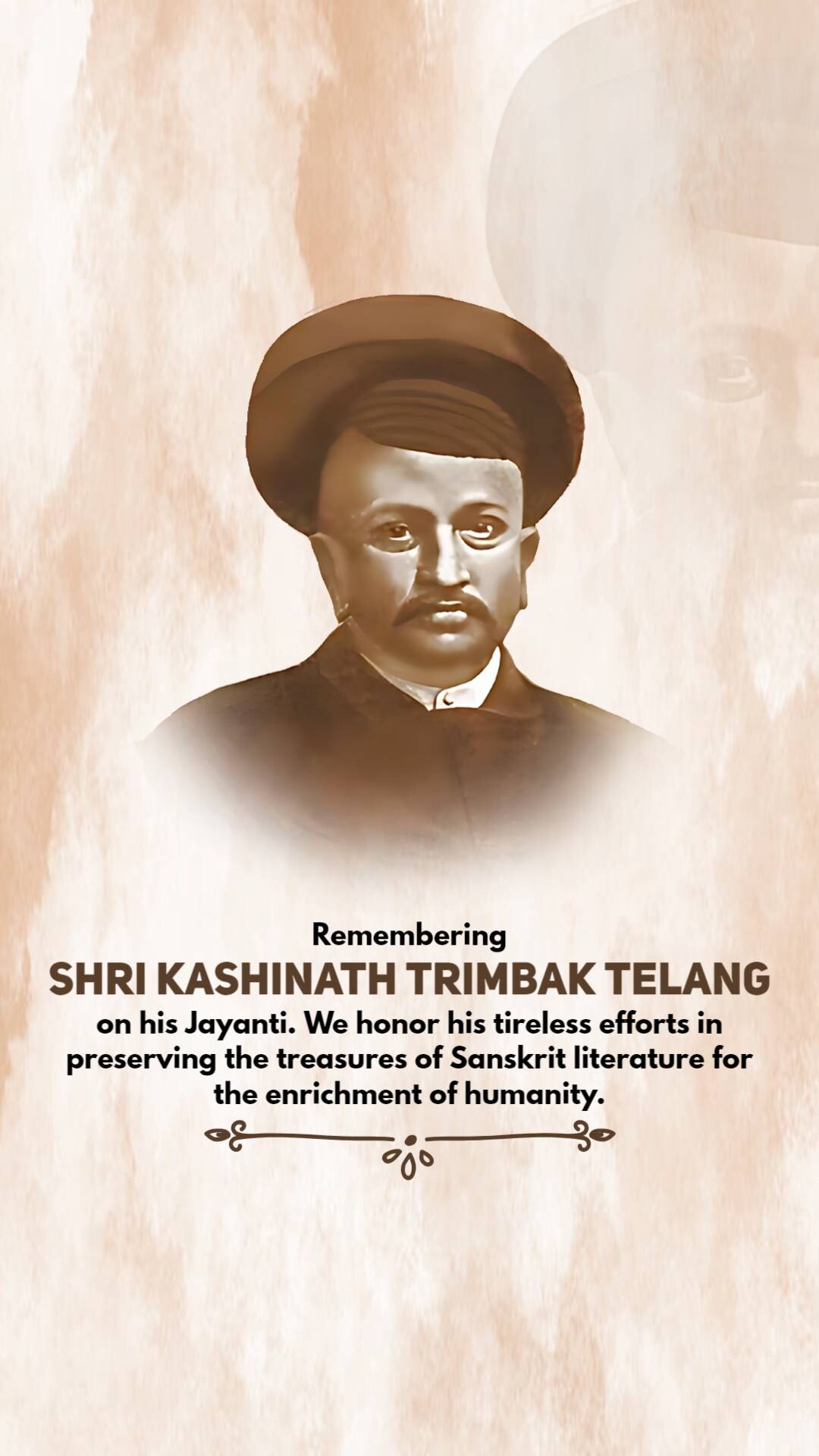Kashinath Trimbak Telang Jayanti