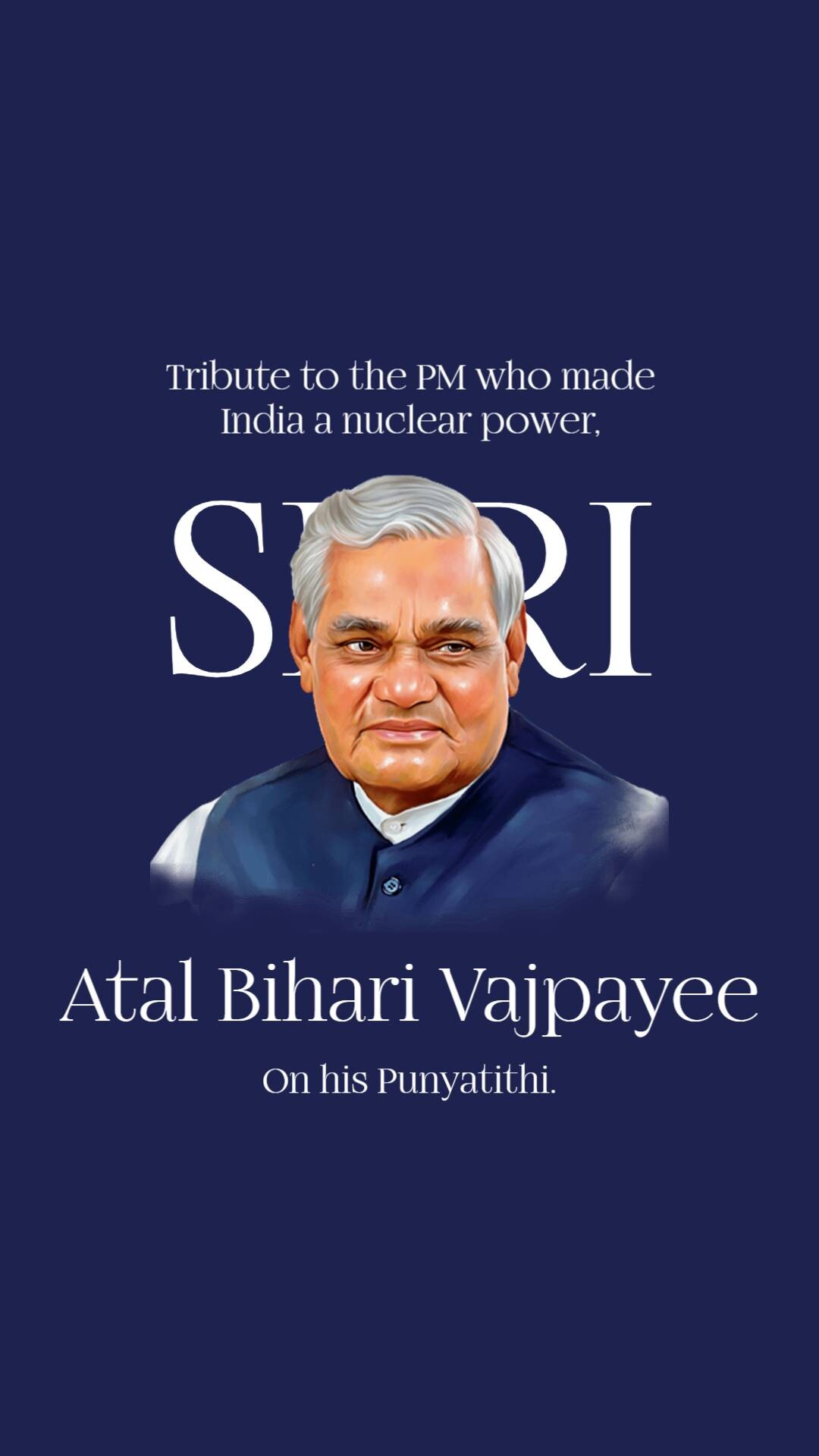 Atal Bihari Vajpayee Punyatithi