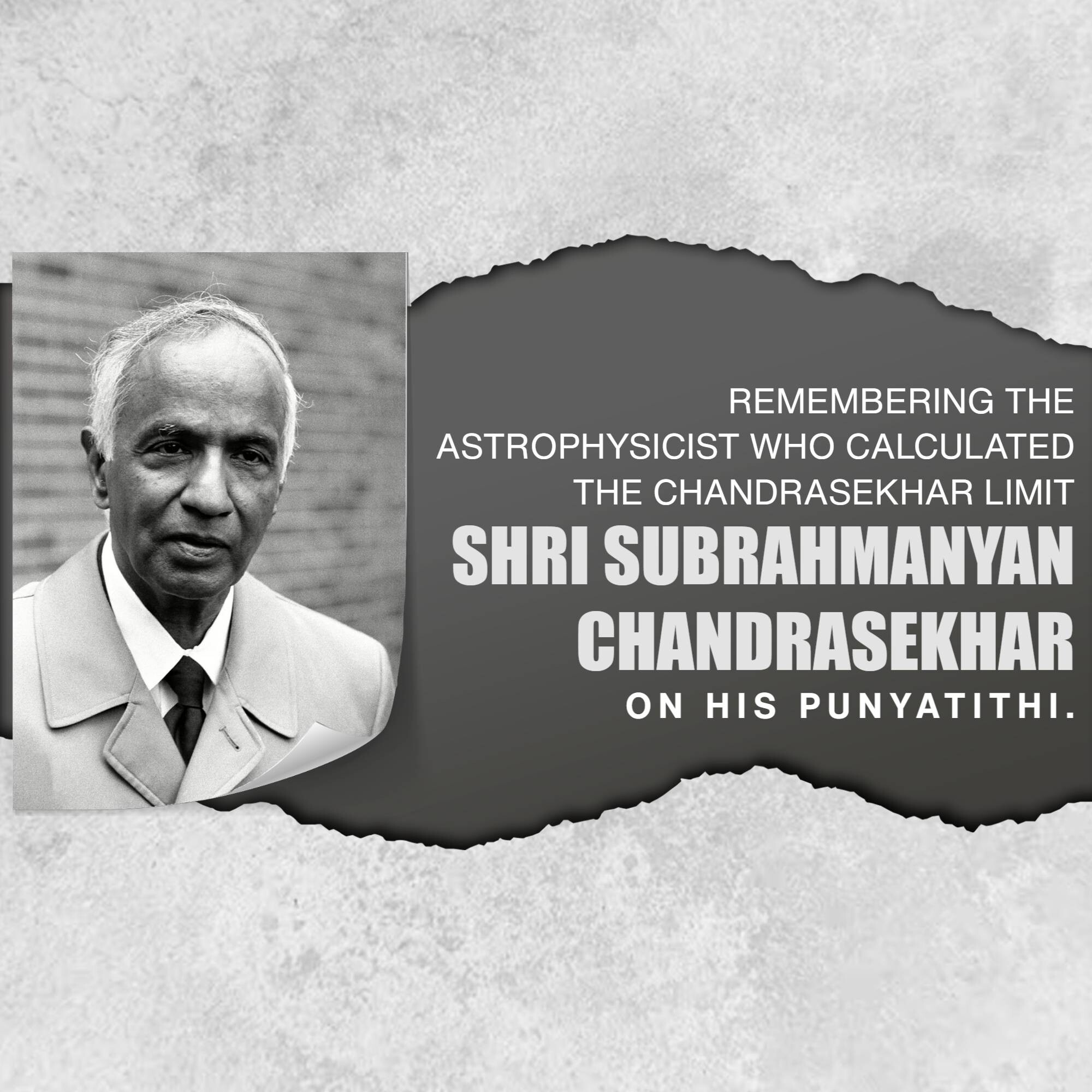 Subrahmanyan Chandrasekhar Punyatithi