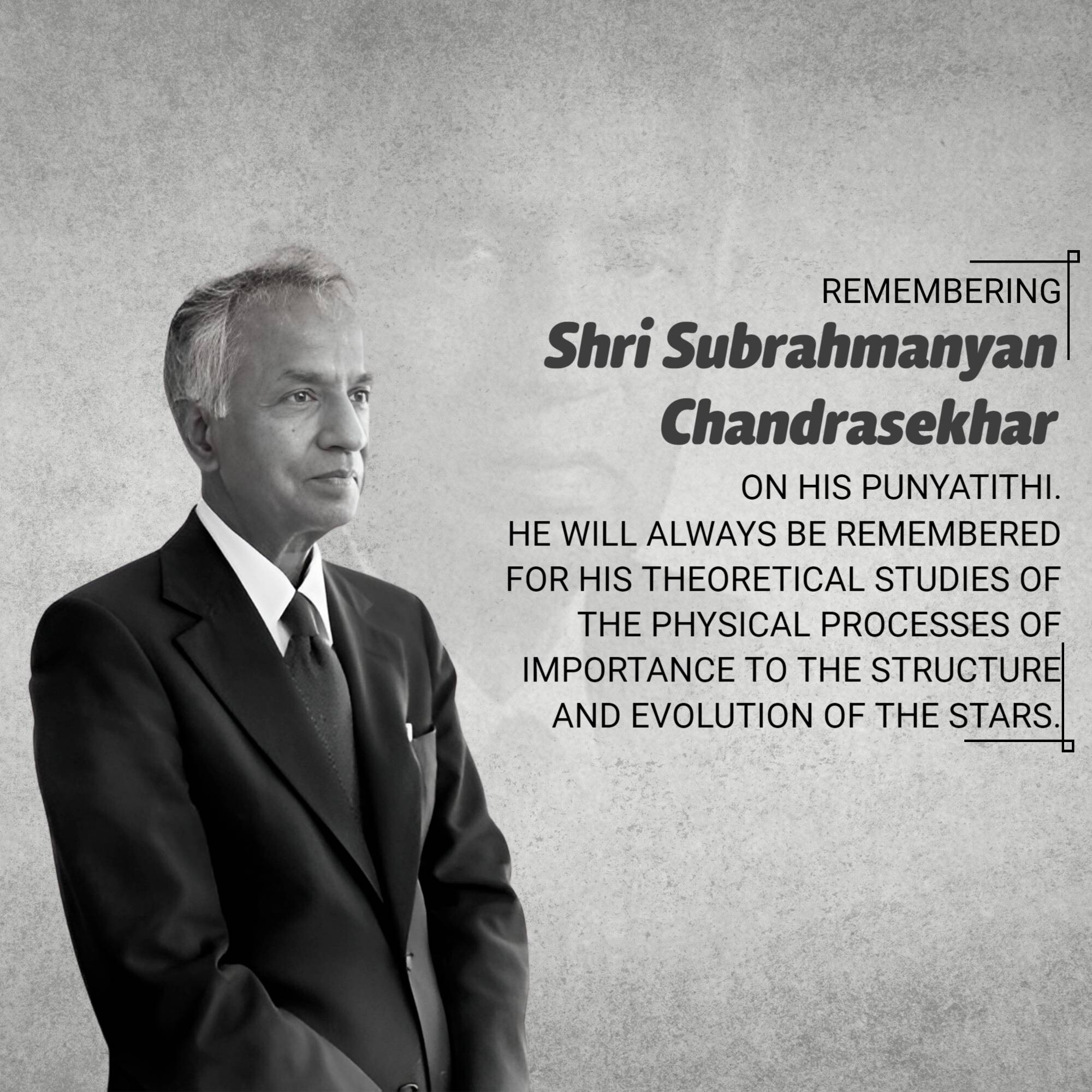 Subrahmanyan Chandrasekhar Punyatithi