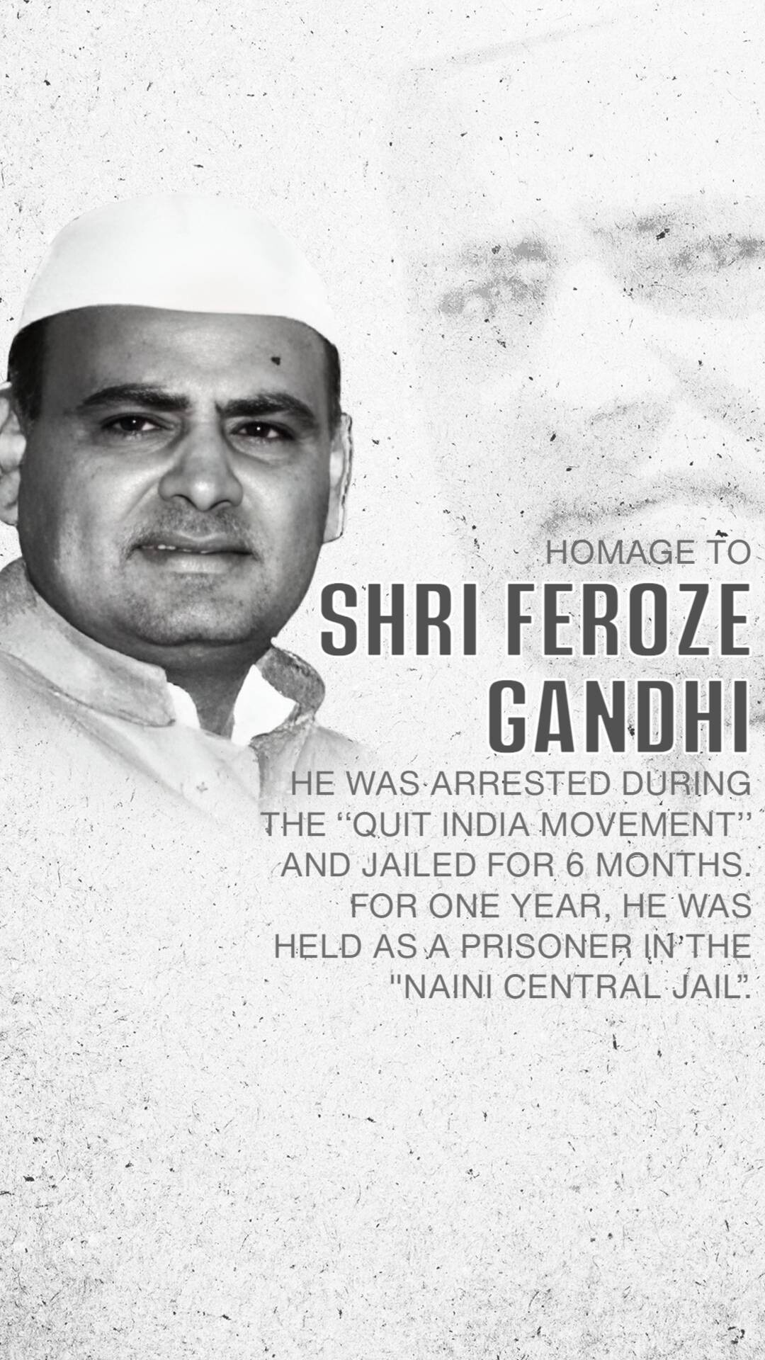 Feroze Gandhi Jayanti