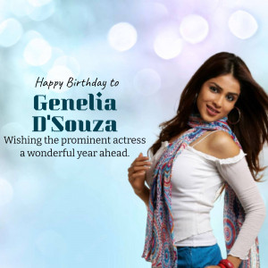 Genelia D'souza Birthday
