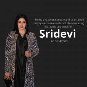 Sridevi Birth Annivarsary