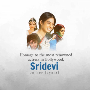 Sridevi Birth Annivarsary