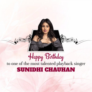 Sunidhi Chauhan Birthday