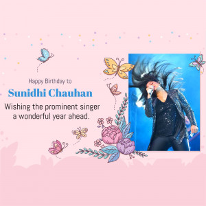 Sunidhi Chauhan Birthday