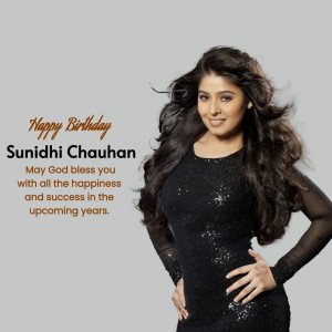 Sunidhi Chauhan Birthday