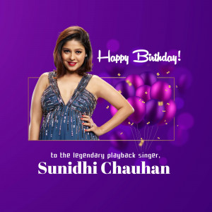 Sunidhi Chauhan Birthday