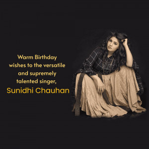 Sunidhi Chauhan Birthday