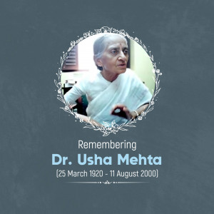 Dr. Usha Mehta Ji Punyatithi