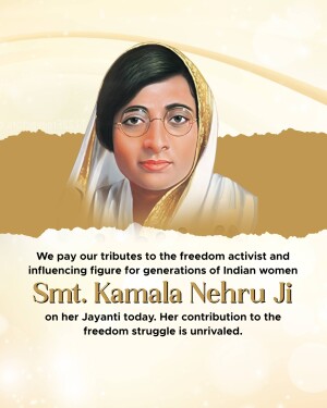 Kamla Nehru Jayanti