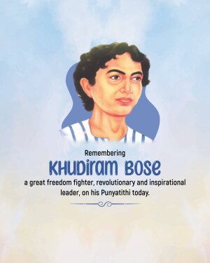 Khudiram Bose Punyatithi