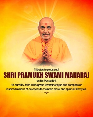 Pramukh Swami Maharaj Punyatithi