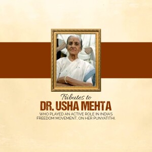 Dr. Usha Mehta Ji Punyatithi