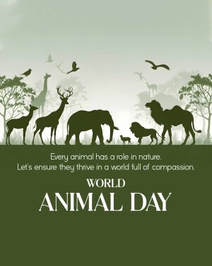 World Animal Day